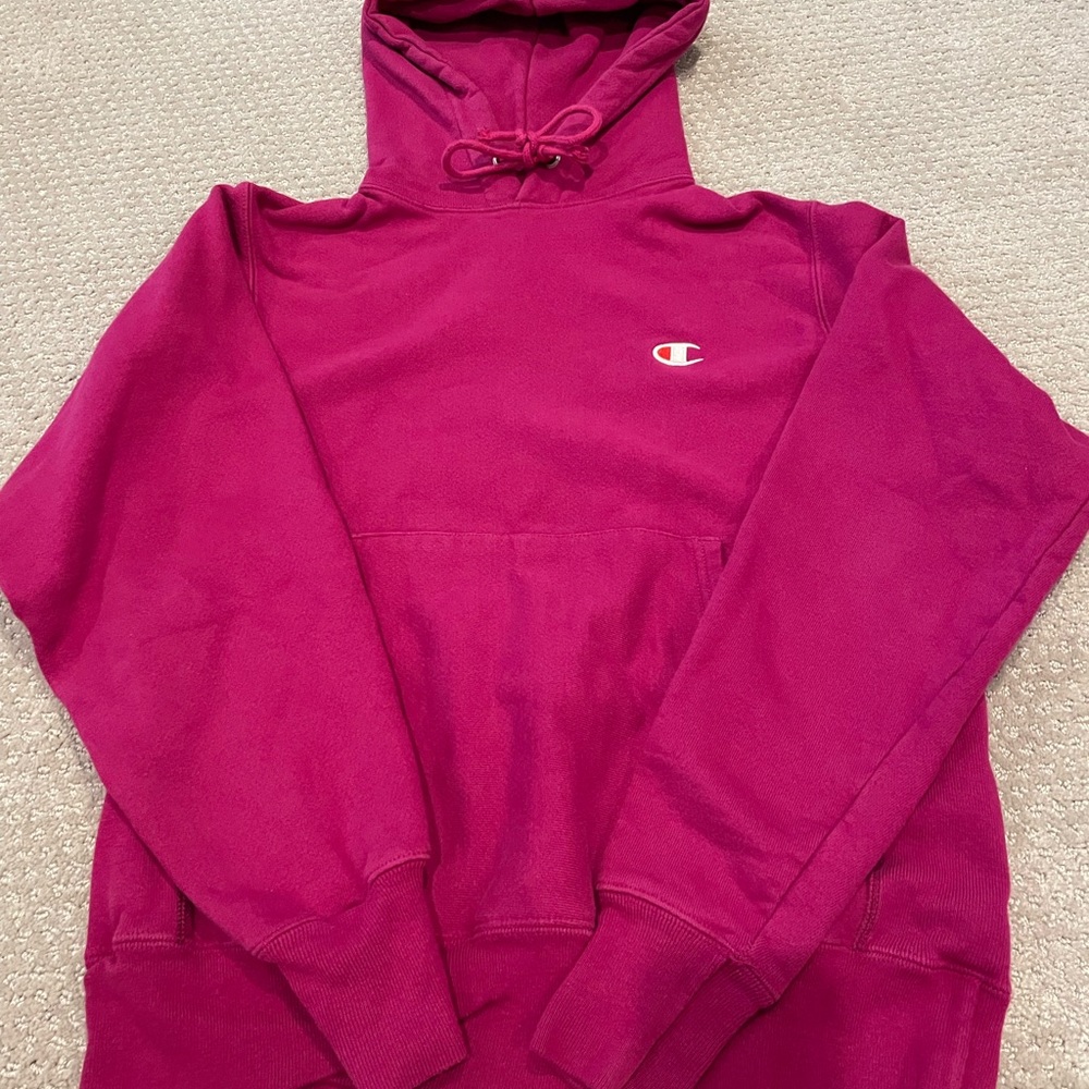 Champion Maroon/purple Pullover Hoodie